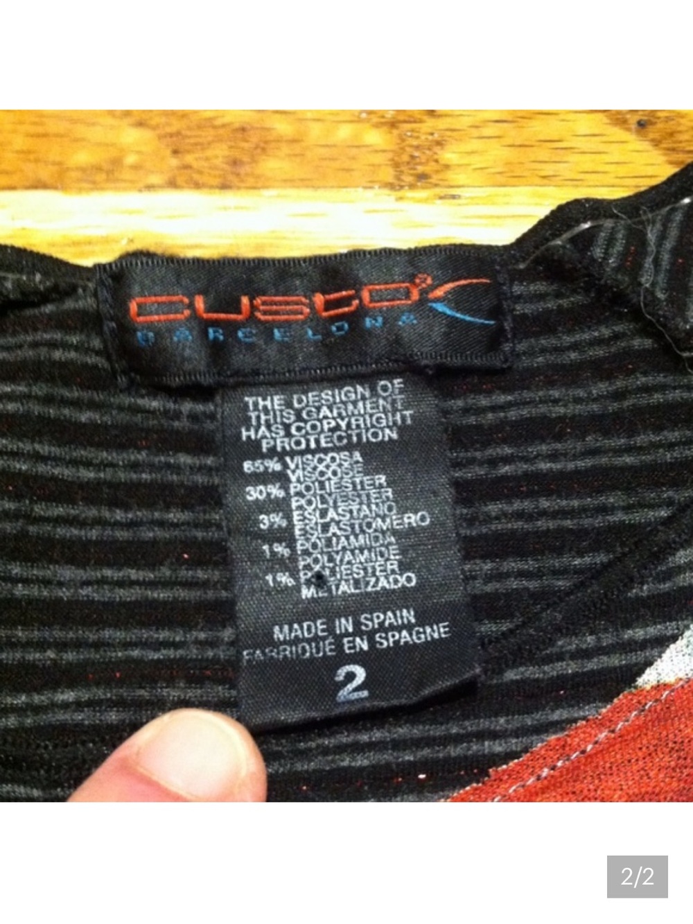 Custo Barcelona Raw Edge Top - Picture 2 of 2